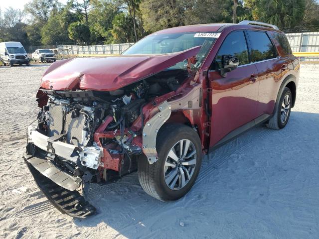 5N1DR3CC9PC214455 - 2023 NISSAN PATHFINDER SL RED photo 1