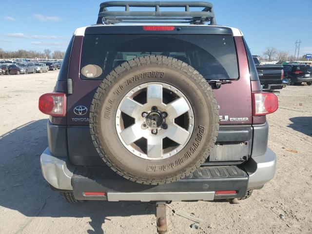 JTEZU11F570018973 - 2007 TOYOTA FJ CRUISER BURGUNDY photo 6