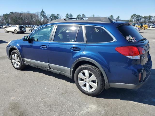 4S4BRDKC6B2314929 - 2011 SUBARU OUTBACK 3.6R LIMITED BLUE photo 2