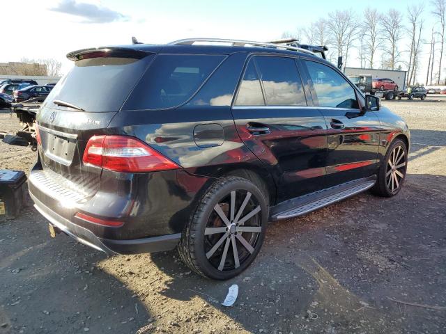 4JGDA5HB7CA001884 - 2012 MERCEDES-BENZ ML 350 4MATIC BLACK photo 3