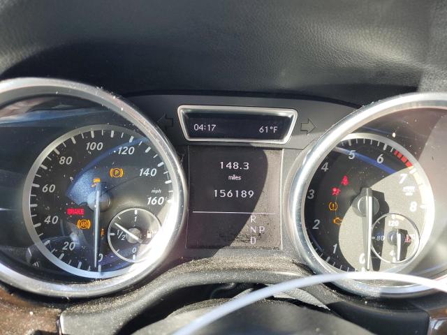 4JGDA5HB7CA001884 - 2012 MERCEDES-BENZ ML 350 4MATIC BLACK photo 9