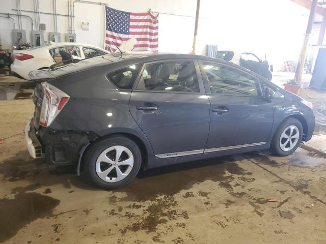 JTDKN3DU4D5641279 - 2013 TOYOTA PRIUS GRAY photo 3