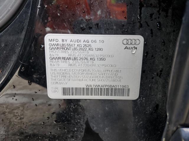 WA1WKAFP6BA011963 - 2011 AUDI Q5 PRESTIGE 黑色 照片 14