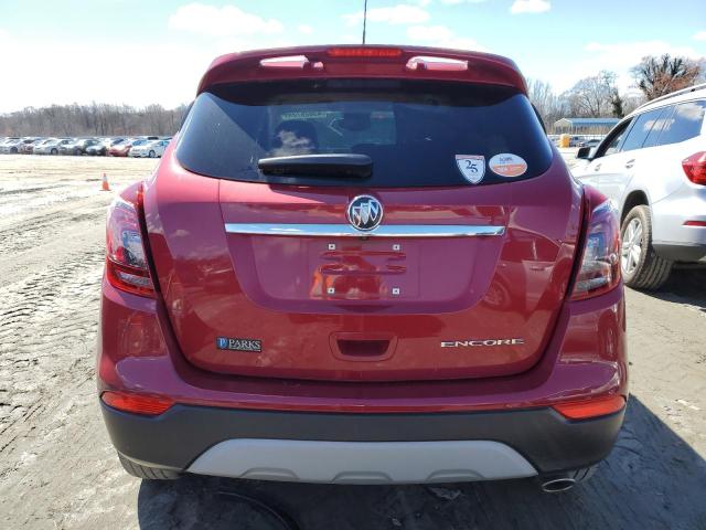 KL4CJ1SB0KB886689 - 2019 BUICK ENCORE SPORT TOURING RED photo 6