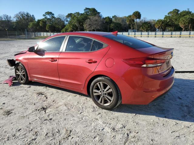 5NPD84LF8JH256277 - 2018 HYUNDAI ELANTRA SEL RED photo 2