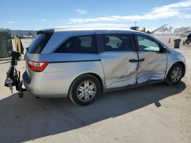 5FNRL5H21CB079184 - 2012 HONDA ODYSSEY LX SILVER photo 3