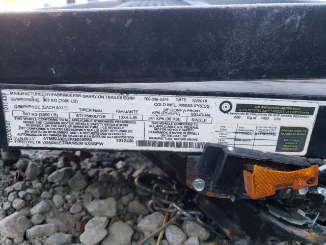 4YMBU0817KG018786 - 2018 UTILITY TRAILER Qara foto 10