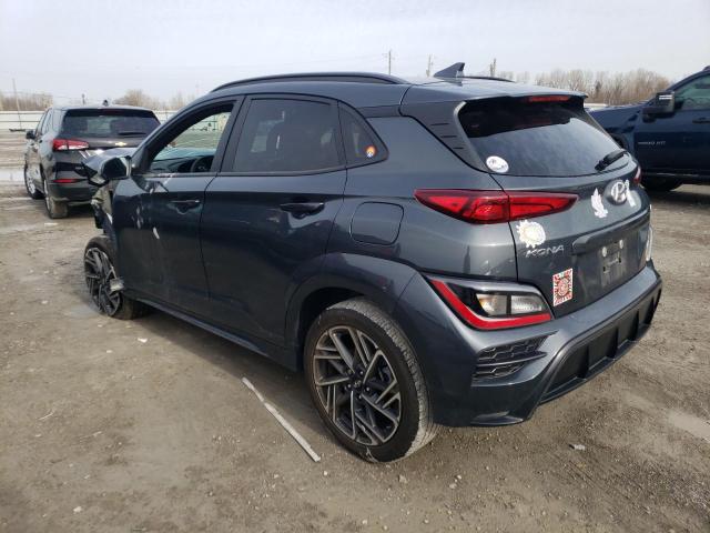 KM8K33A32NU851349 - 2022 HYUNDAI KONA N LINE GRAY photo 2