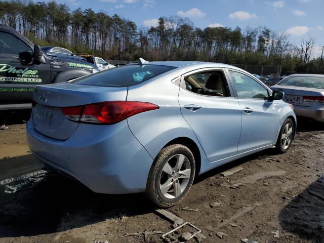 KMHDH4AE6CU240173 - 2012 HYUNDAI ELANTRA GLS BLUE photo 3