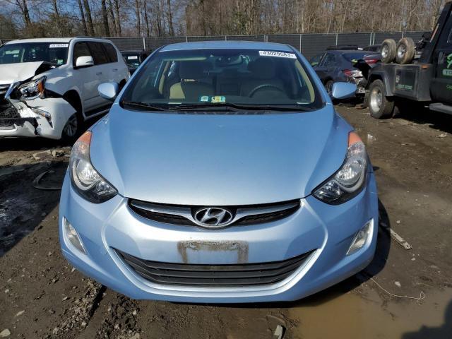 KMHDH4AE6CU240173 - 2012 HYUNDAI ELANTRA GLS BLUE photo 5