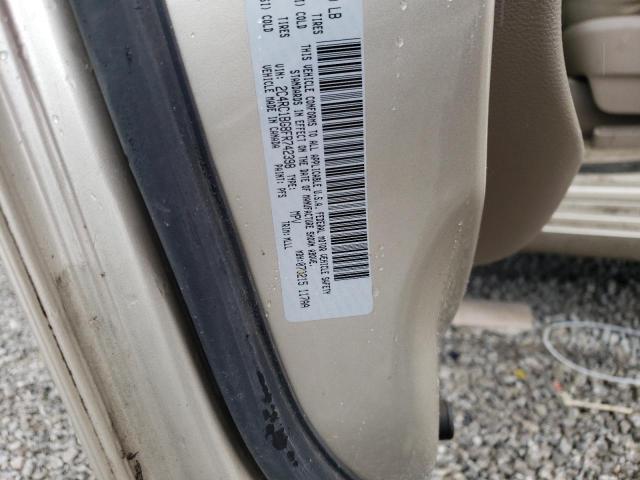 2C4RC1BG8FR742398 - 2015 CHRYSLER TOWN & COU TOURING WHITE photo 13