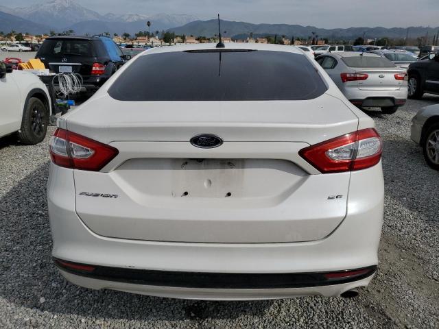 3FA6P0H7XDR126157 - 2013 FORD FUSION SE WHITE photo 6