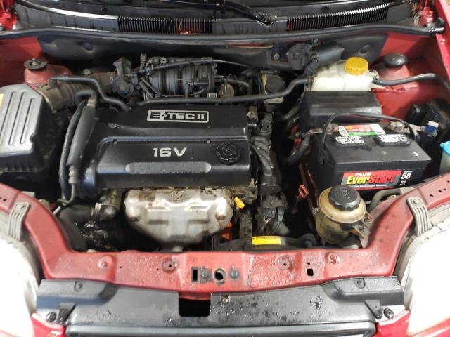 KL1TD526X5B393119 - 2005 CHEVROLET AVEO BASE RED photo 11