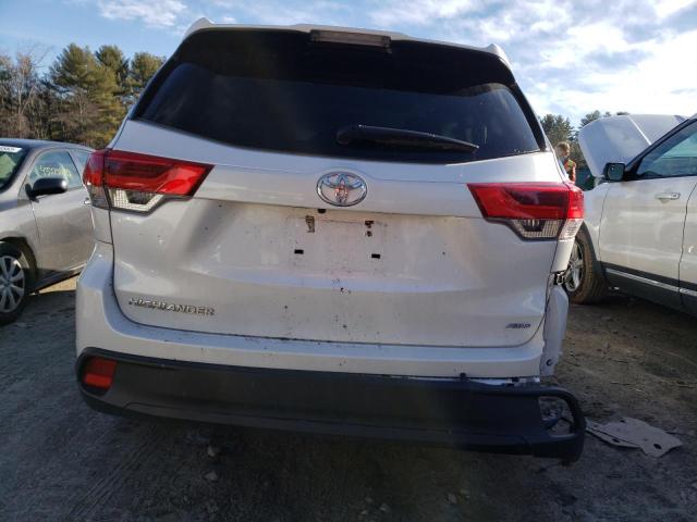 5TDBZRFHXKS711530 - 2019 TOYOTA HIGHLANDER LE WHITE photo 6