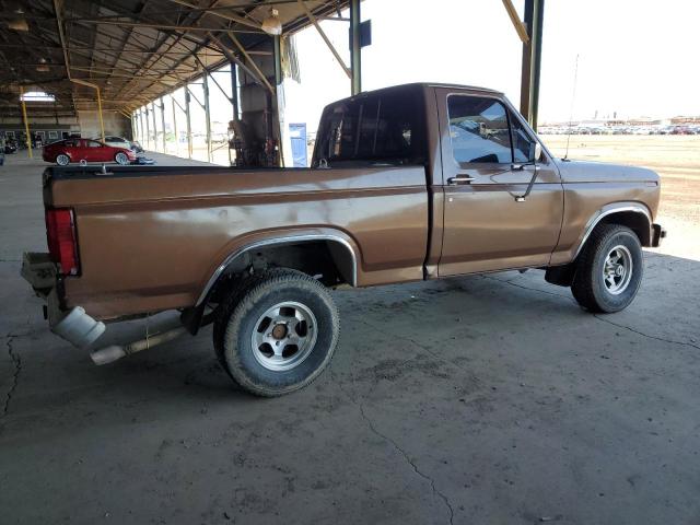 1FTEF14H6FPA01695 - 1985 FORD F150 BROWN photo 3