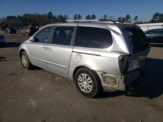 KNDMG4C73C6461854 - 2012 KIA SEDONA LX SILVER photo 2