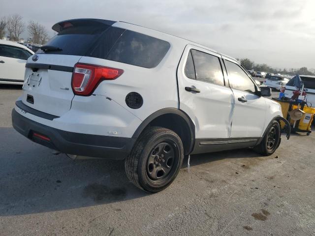 1FM5K8AR6KGB43827 - 2019 FORD EXPLORER POLICE INTERCEPTOR თეთრი ფოტო 3