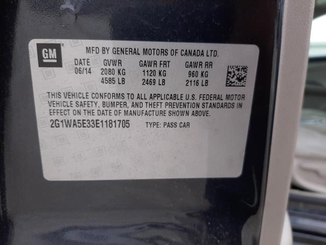 2G1WA5E33E1181705 - 2014 CHEVROLET IMPALA LIM LS CHARCOAL photo 12