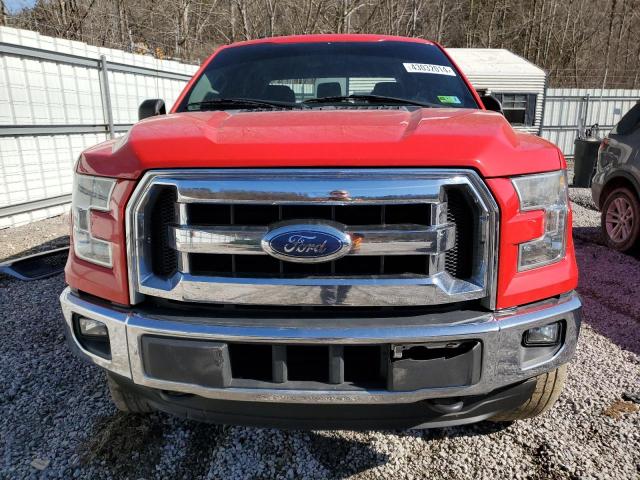 1FTEW1EP5FFB00844 - 2015 FORD F150 SUPERCREW RED photo 5