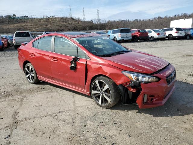 4S3GKAM6XK3610535 - 2019 SUBARU IMPREZA SPORT RED photo 4