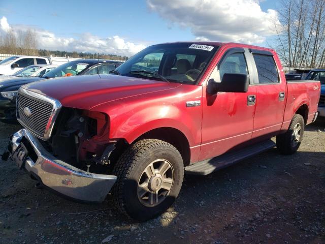 1FTPW14558FB31443 - 2008 FORD F150 SUPERCREW RED photo 1