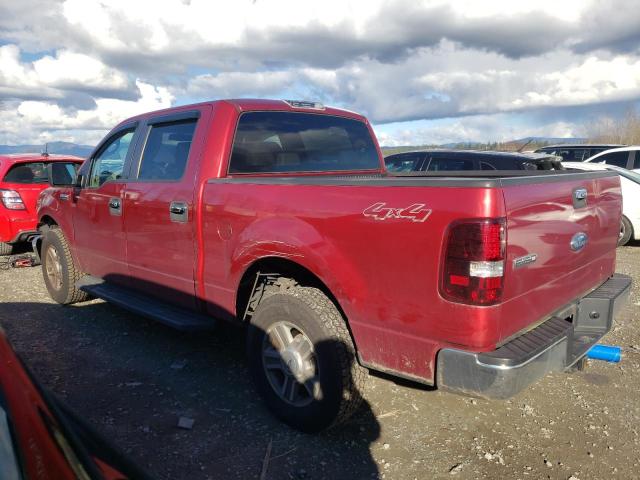 1FTPW14558FB31443 - 2008 FORD F150 SUPERCREW RED photo 2