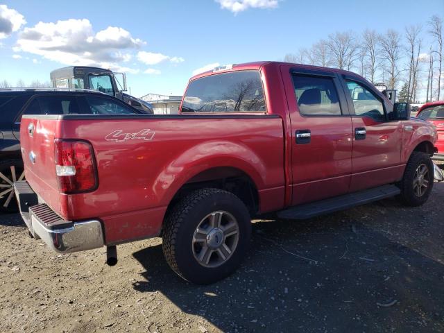 1FTPW14558FB31443 - 2008 FORD F150 SUPERCREW RED photo 3