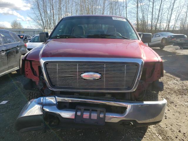 1FTPW14558FB31443 - 2008 FORD F150 SUPERCREW RED photo 5