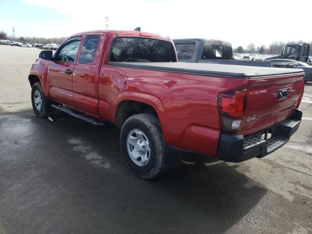 3TYSX5EN1MT005026 - 2021 TOYOTA TACOMA ACCESS CAB RED photo 2