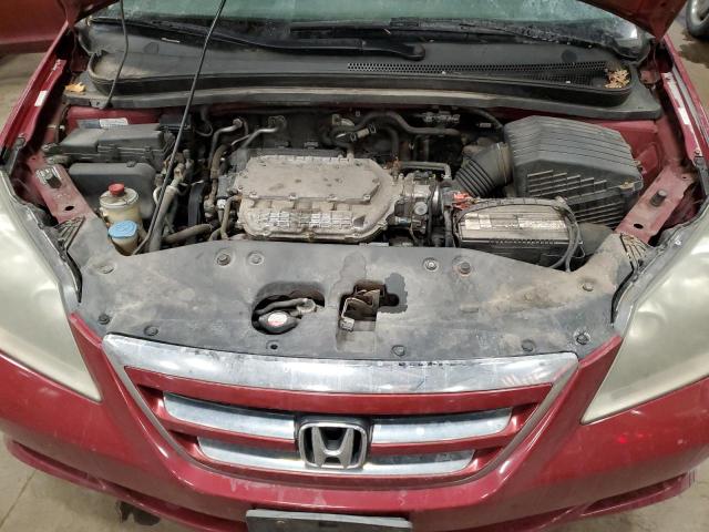 5FNRL38795B051720 - 2005 HONDA ODYSSEY EXL BURGUNDY photo 12