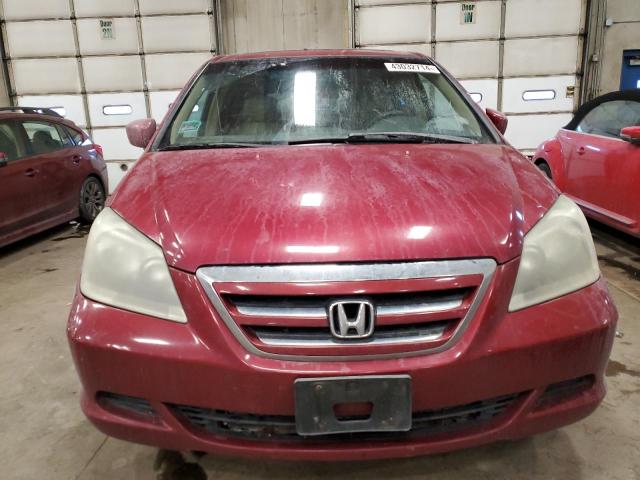 5FNRL38795B051720 - 2005 HONDA ODYSSEY EXL BURGUNDY photo 5