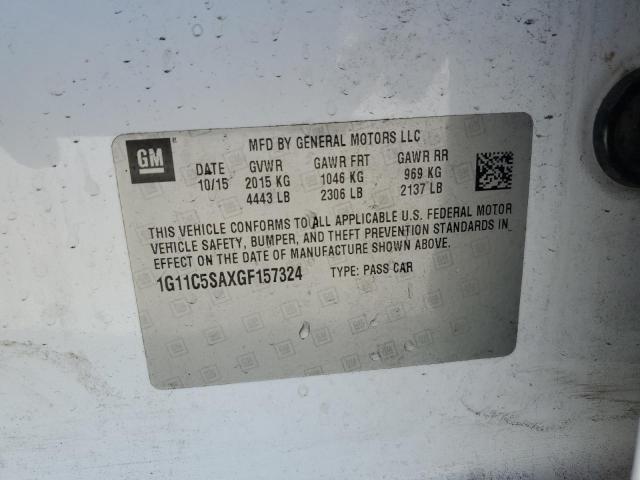 1G11C5SAXGF157324 - 2016 CHEVROLET MALIBU LIM LT 白色 照片 12