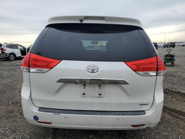 5TDYK3DC3BS129983 - 2011 TOYOTA SIENNA XLE WHITE photo 6