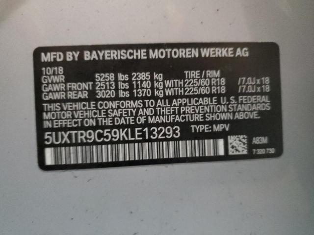 5UXTR9C59KLE13293 - 2019 BMW X3 XDRIVE30I Gümüş foto 13