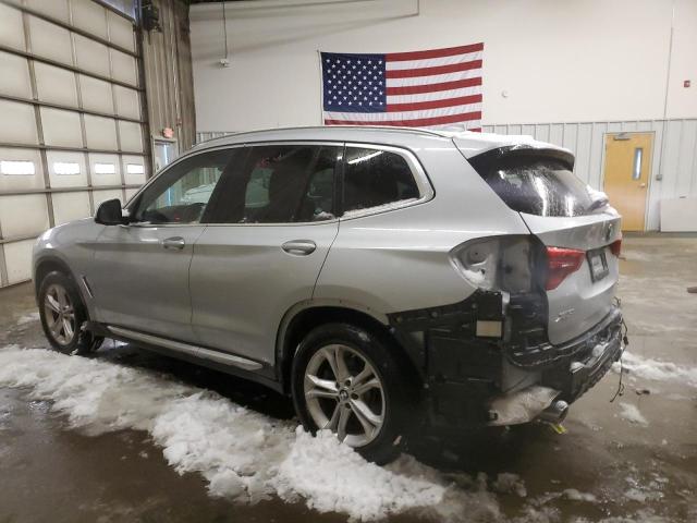 5UXTR9C59KLE13293 - 2019 BMW X3 XDRIVE30I SILVER photo 2