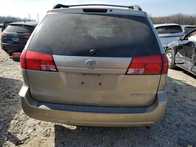 5TDZA23C64S180688 - 2004 TOYOTA SIENNA CE GOLD photo 6