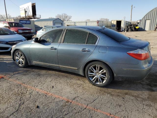 KMHGC4DFXBU128118 - 2011 HYUNDAI GENESIS 4.6L BLUE photo 2