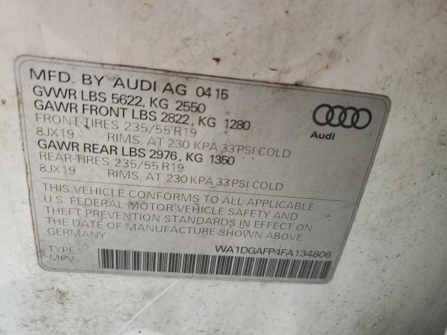 WA1DGAFP4FA134806 - 2015 AUDI Q5 PREMIUM PLUS WHITE photo 12