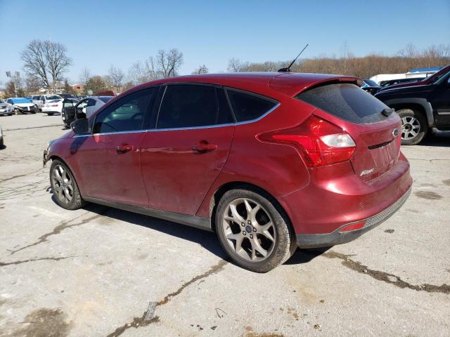 1FADP3N25DL234248 - 2013 FORD FOCUS TITANIUM BURGUNDY photo 2