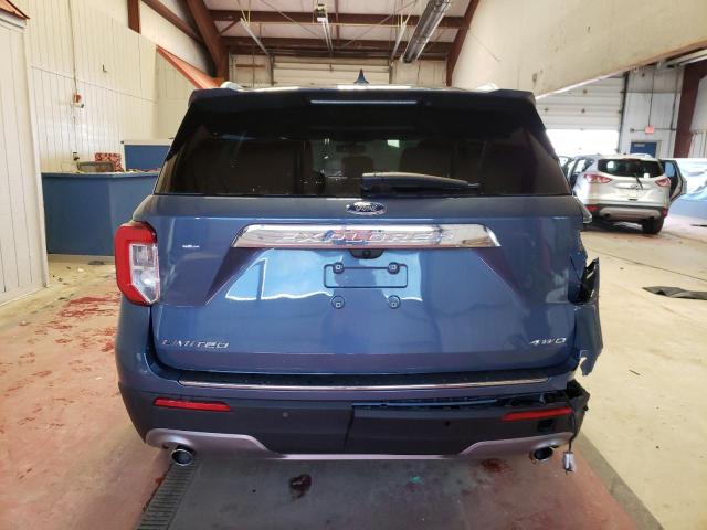 1FMSK8FH8MGB51739 - 2021 FORD EXPLORER LIMITED BLUE photo 6