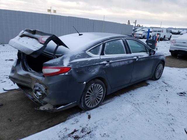 3FA6P0K96FR293788 - 2015 FORD FUSION TITANIUM GRAY photo 3