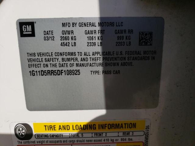 1G11D5RR5DF108925 - 2013 CHEVROLET MALIBU 1LT BEIGE photo 12