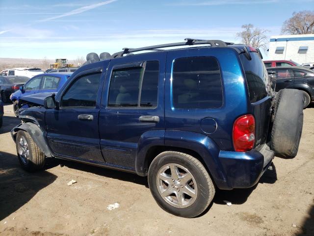 1J8GL58K74W145427 - 2004 JEEP LIBERTY LIMITED BLUE photo 2