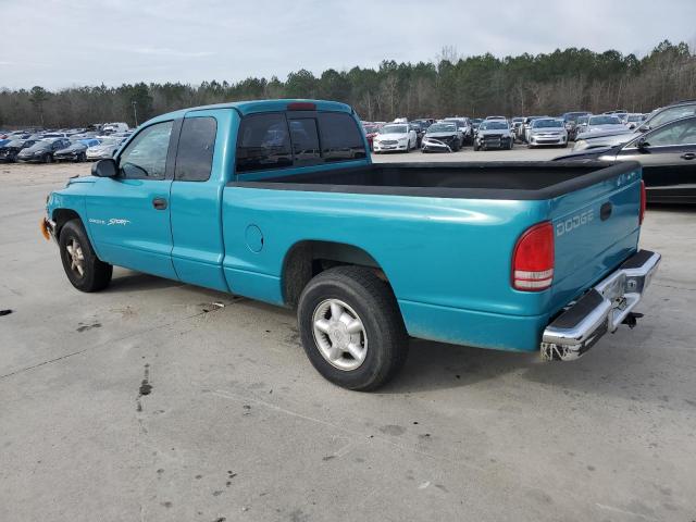 1B7GL23X0VS224536 - 1997 DODGE DAKOTA BLUE photo 2