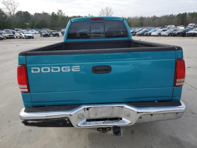 1B7GL23X0VS224536 - 1997 DODGE DAKOTA BLUE photo 6