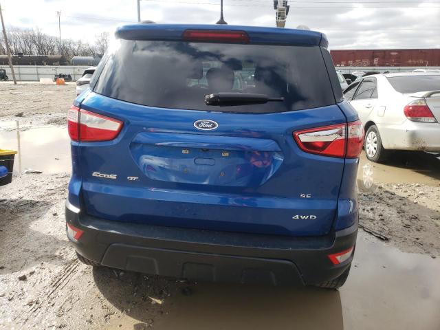 MAJ6S3GL4KC283404 - 2019 FORD ECOSPORT SE BLUE photo 6