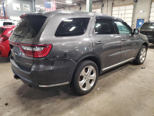 1C4RDJDG9EC598930 - 2014 DODGE DURANGO LIMITED GRAY photo 3