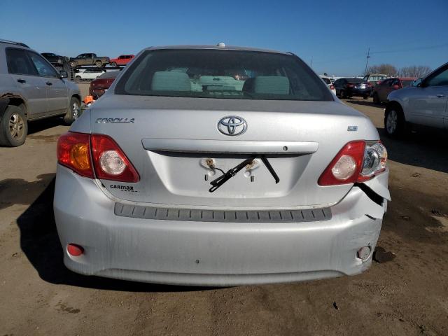 1NXBU4EE6AZ284782 - 2010 TOYOTA COROLLA BASE SILVER photo 6