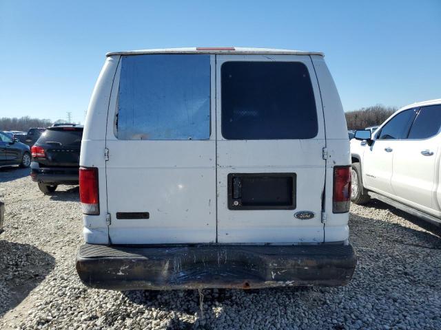 1FTNE24261HA44425 - 2001 FORD ECONOLINE E250 VAN WHITE photo 6