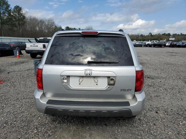 5FNYF18435B042377 - 2005 HONDA PILOT EX SILVER photo 6